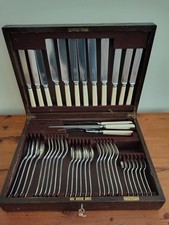 Vintage 1930's Mappin & Webb 43 Piece Cutlery Set