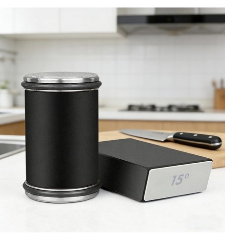 Rolling knife sharpener and - knife,