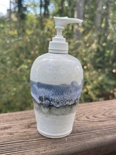 Vintage Pottery Soap Lotion Dispenser Signed Rusty ‘94