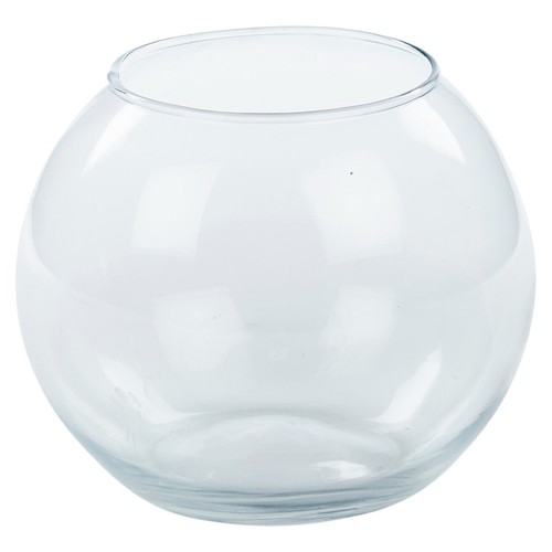 Recycled clear glass round - recycled,