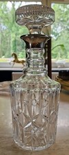 Garrard Co 1964 Silver Collar Cut Glass Crystal Decanter Hallmarked London