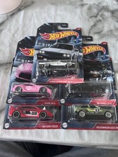 Hot wheels job lot bundle new cars x 5 Cult Racers full set Nissan VW Golf Honda