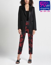 RRP €850 ROBERTO CAVALLI Chino Trousers IT38 US2 XS Floral Logo Made in Italy