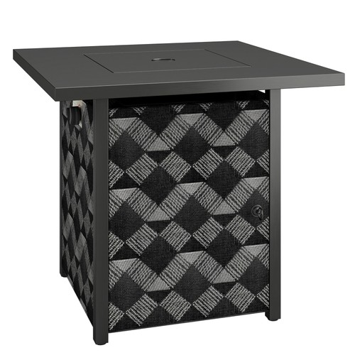 Square propane gas fire pit - propane,