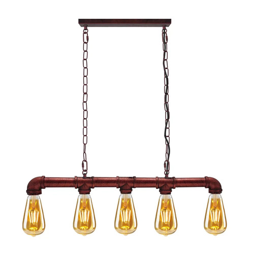 Pipe chandelier way iron - chandelier, 5