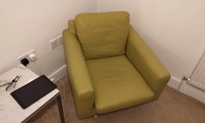 Leather green chair  1960 like