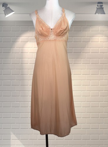 Vintage peachy silky - silky, nylon