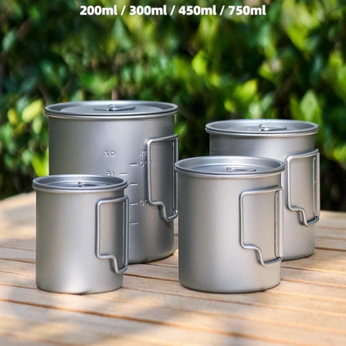 Ultralight titanium cup mug - cup,