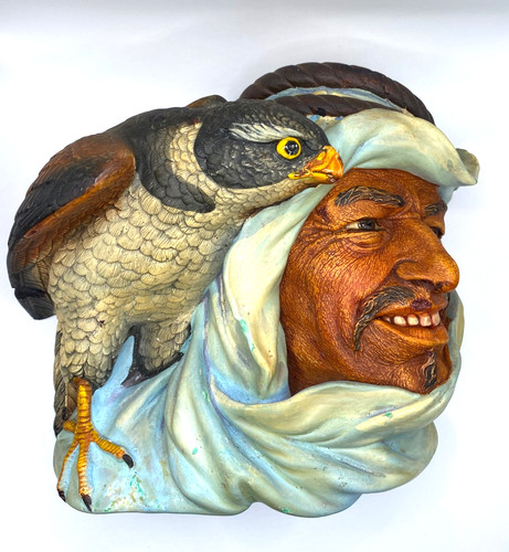 Vintage chalkware eastern - vintage,
