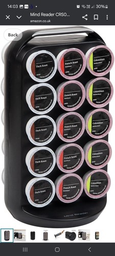 Mind reader carousel coffee - reader,