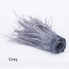 Neotrims Real Ostrich Feather Fur Ribbon Trimming Fringe,Fire Retardant Finish