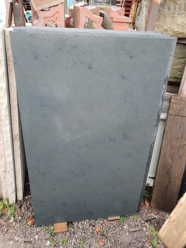 Natural black blue slate - blue, log