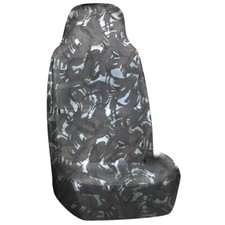 FOR TOYOTA HIACE - HEAVY DUTY GREY CAMO SINGLE VAN SEAT COVER WATERPROOF