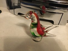 Murano Art Glass Bird Vintage
