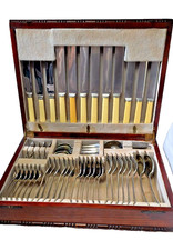 Vintage Wooden Cutlery Box