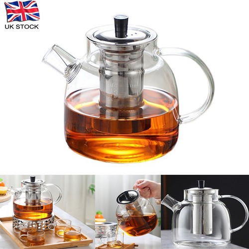 45oz 1300ml glass teapot with - glass,