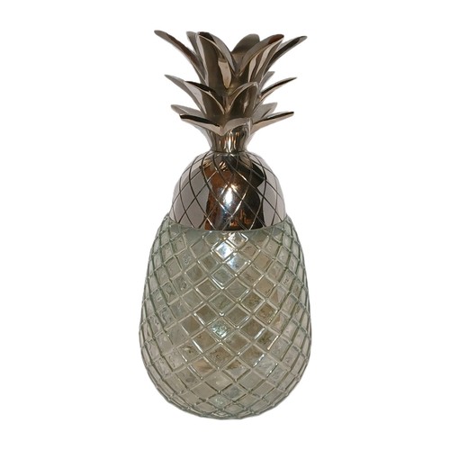 Vintage glass pineapple - glass,