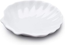 Porcelain Shell Dish, Ideal as a Serving Dish or Bathroom Soap Holder (15cm)