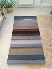 IKEA Stockholm Striped High Pile  Rug 100% Wool.