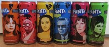 rare FANTA Coca-Cola Coke BEETLEJUICE movie 6 different characters GERMANY cans