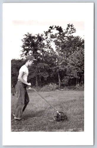 Vintage boy with antique - vintage, reel