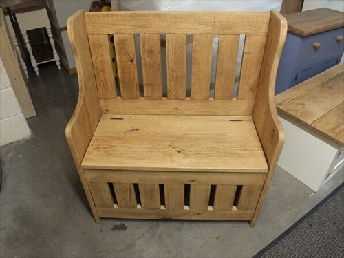 Reclaimed slat back - 3', slat-back