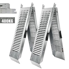 2pc Foldable Loading Ramps For Golf Buggy / Motor Bike / Quad / Scooter - 400Kg