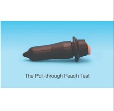 Peach Teats Pull Through Peach Teat X 10 - To Fit Any Feeder - Calf Feeding