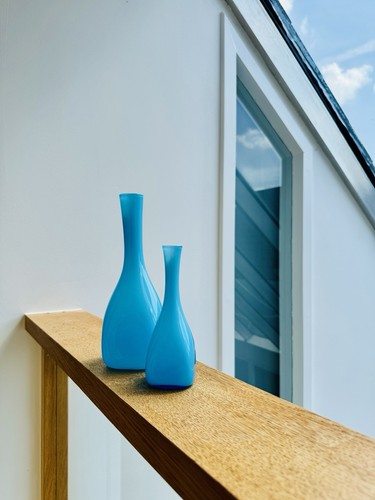 Turquoise cased glass - 2,