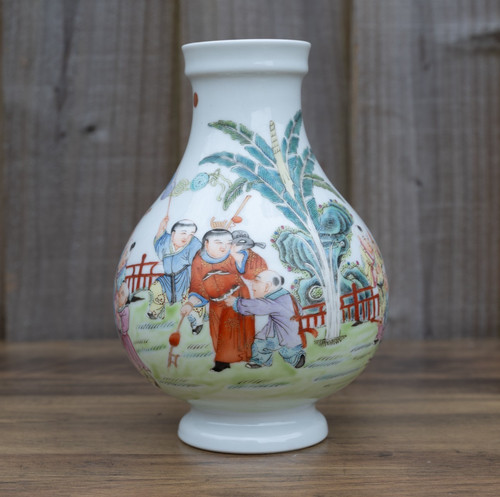 Chinese famille rose - famille, bulbous