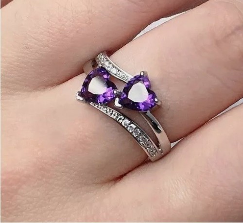 Silver new ring double - , a
