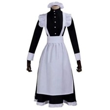 Women Maid Outfit Long Dress