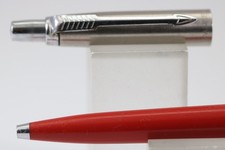 Vintage (c1969) Parker Jotter Red Ballpoint Pen, CT (New Refill Fitted)