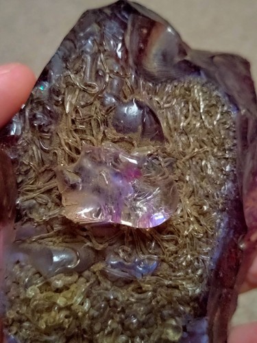 Vintage purple slag glass - vintage,