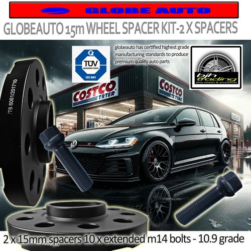 15mm alloy wheel spacers 5x100 - alloy,