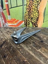 VINTAGE 1956 1957 LINCOLN PREMIER HOOD ORNAMENT EMBLEM GOLD KNIGHT WITH WINGS