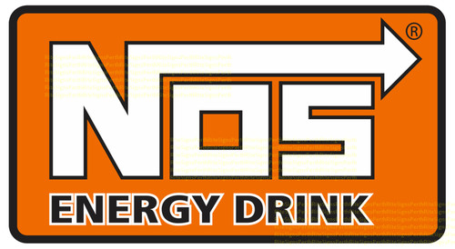 Nos energy drink sticker 100mm - energy,