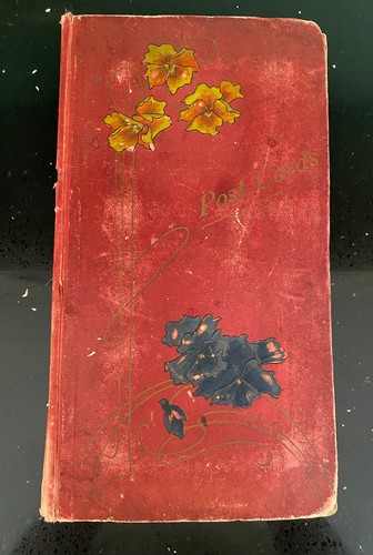Antique postcards album with - antique,