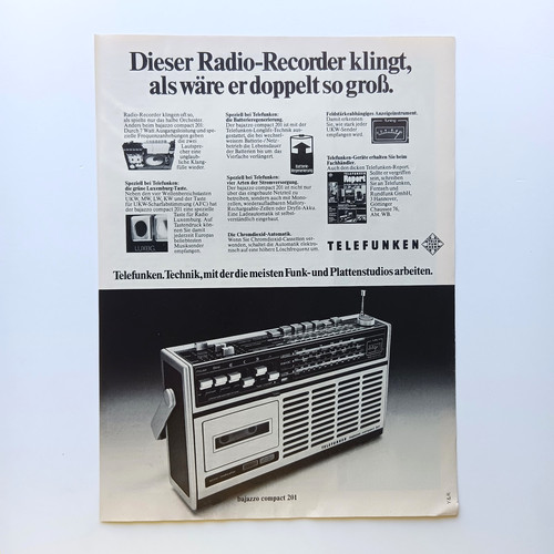1975 telefunken radio bajazzo - 1975,