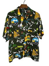 KOMAN Sport Hawaiian Camp Bowling Button Down Shirt Men’s Size XL