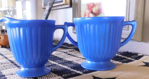 Macbeth evans petal ware - petal, blue