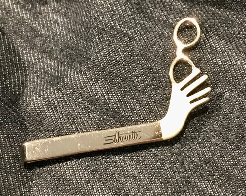 Silhouette spectacle tie clip - silhouette,