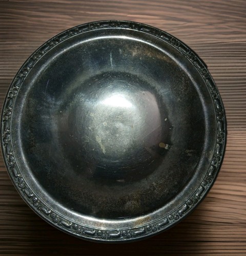 Vintage silver plated pedestal - vintage,