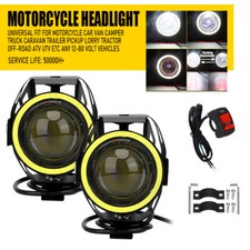 2x Motorcycle LED Auxiliary