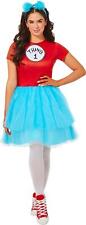 Dr. Seuss Adult Thing 1 Thing 2 Dress Costume Officially Licensed Adult Small