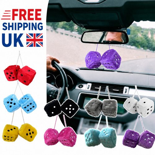 Soft fluffy furry dice - soft,