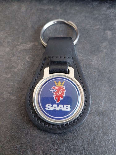 Saab enamel black leather - saab,