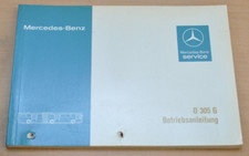 Mercedes Benz Gelenkbus Bus O 305 G Motor 407 Betriebsanleitung 1985
