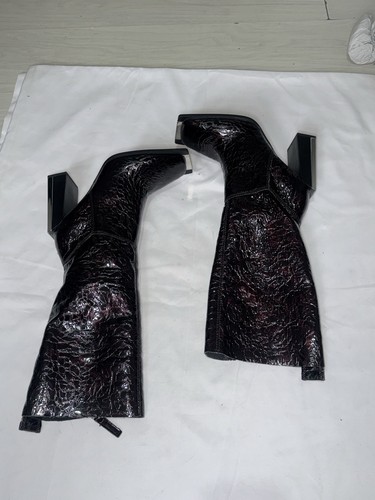 Leather knee high boots - knee-high, with