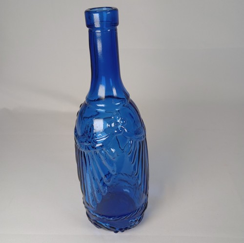 Vintage cobalt blue - cobalt, embossed